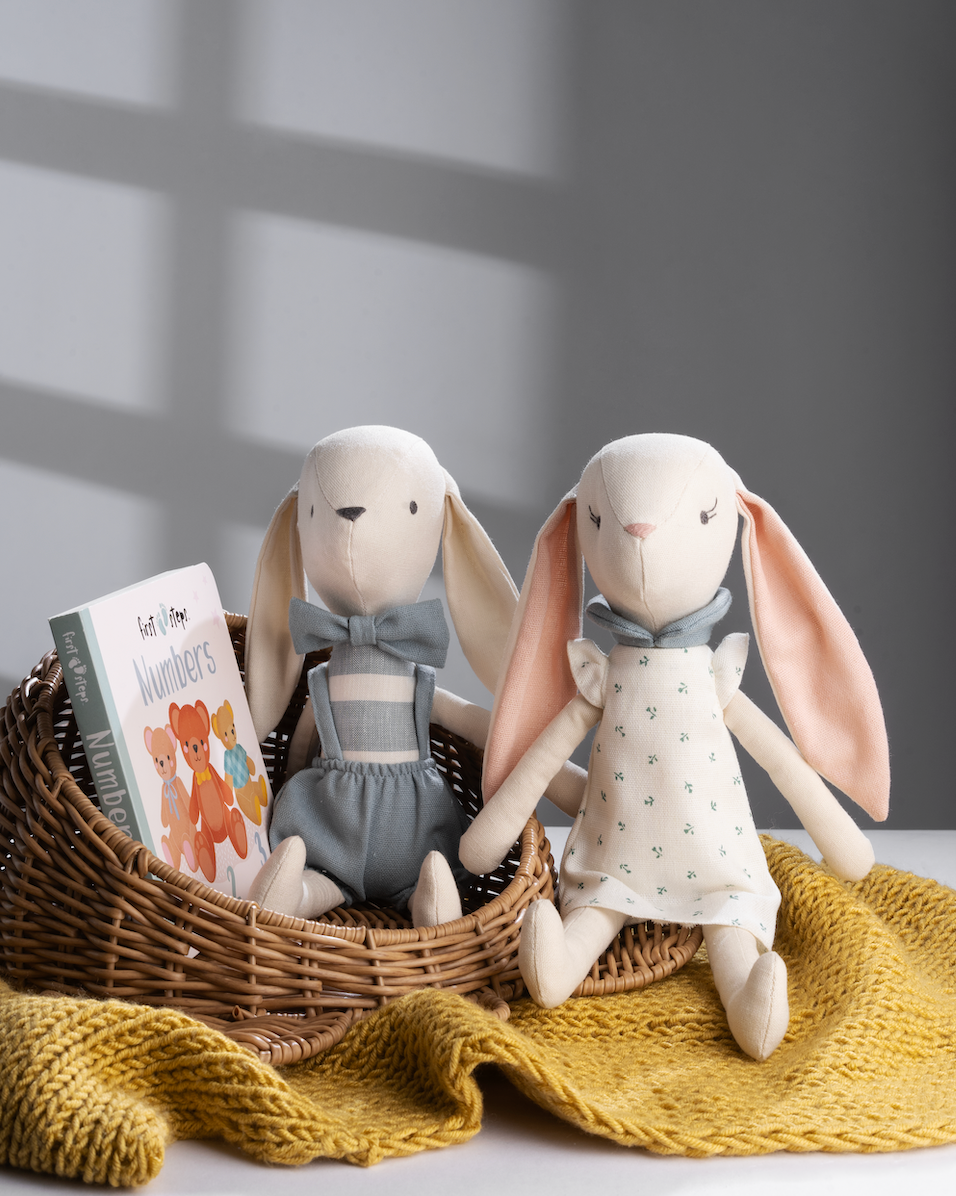 Handmade Linen Bunnies